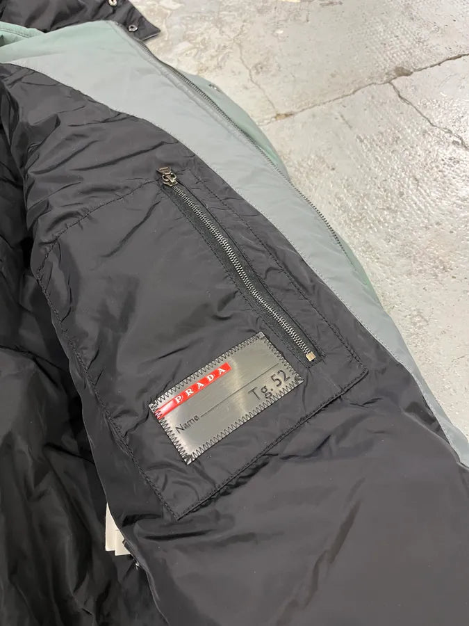 AW2009 Prada Grey Linea Rossa Puffer Jacket LKwVdAW 11