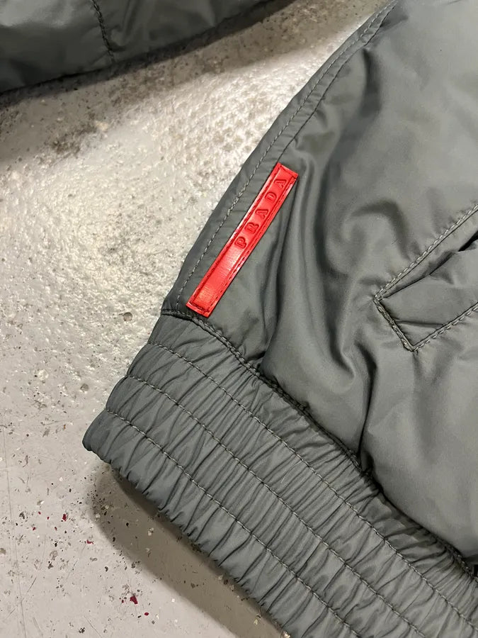 AW2009 Prada Grey Linea Rossa Puffer Jacket LKwVdAW 4