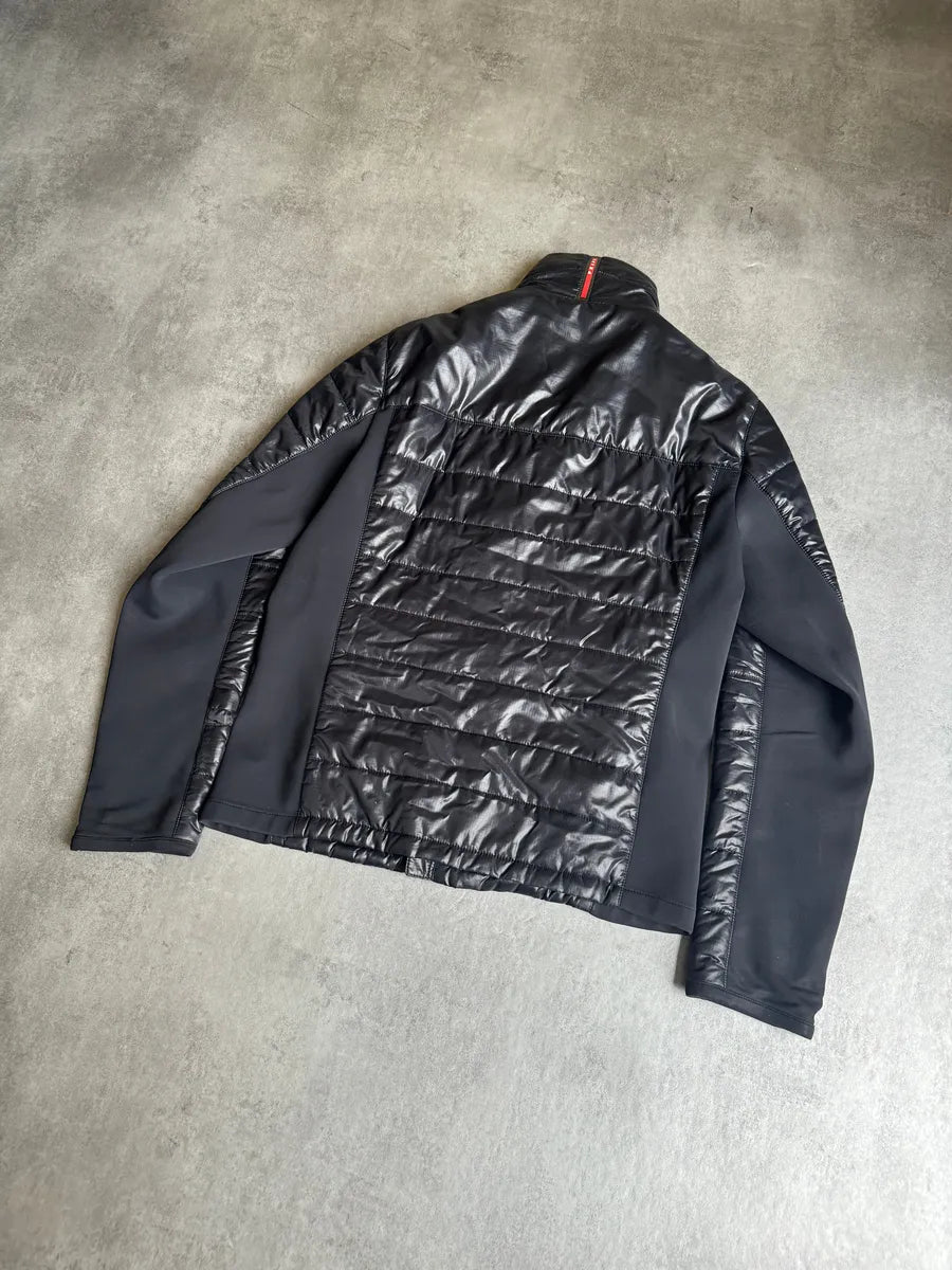 AW2009 Prada Light Tactical Black Puffer Jacket bTkxacW 2
