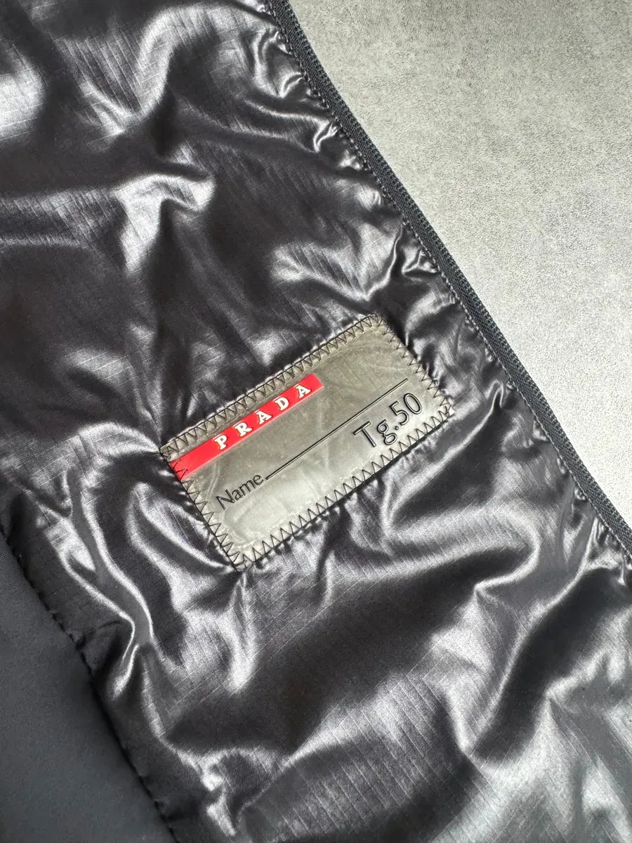 AW2009 Prada Light Tactical Black Puffer Jacket bTkxacW 6