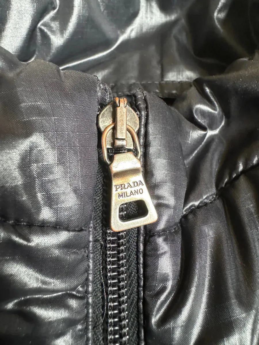 AW2009 Prada Light Tactical Black Puffer Jacket bTkxacW 9