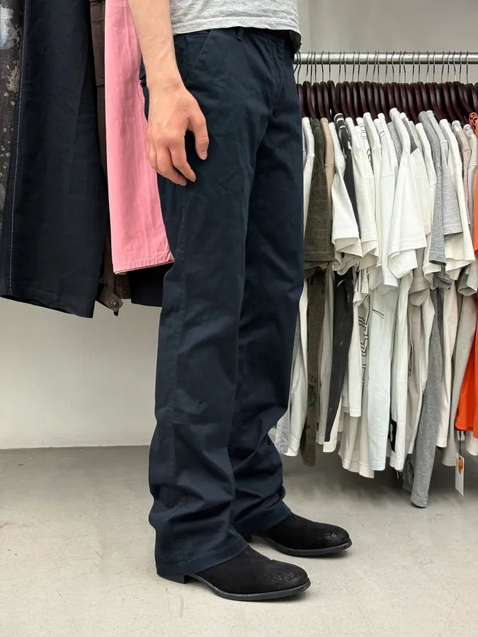 AW2009 Prada Navy Classy Signature Pants xiPmVjz 2