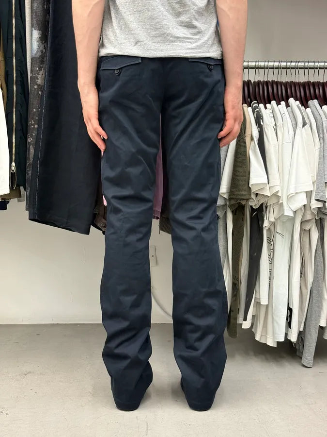 AW2009 Prada Navy Classy Signature Pants xiPmVjz 3