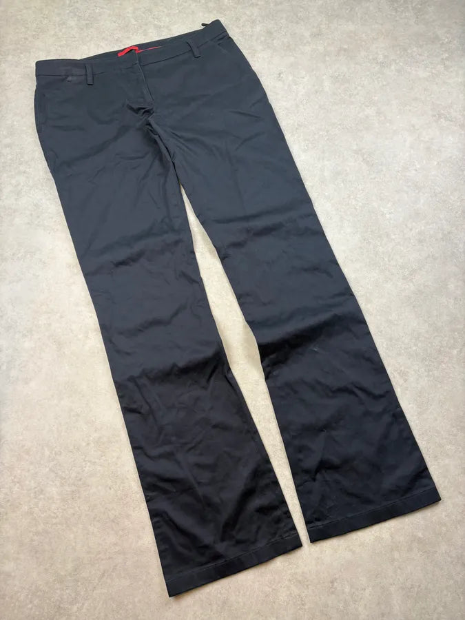 AW2009 Prada Navy Classy Signature Pants xiPmVjz 4