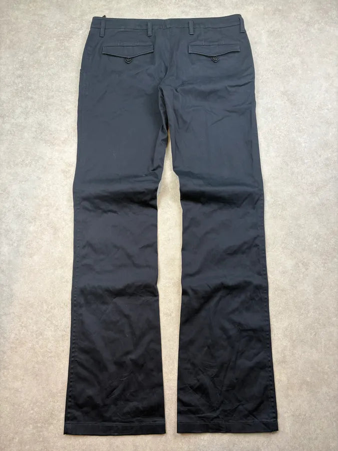 AW2009 Prada Navy Classy Signature Pants xiPmVjz 6