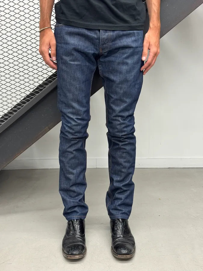 AW2009 Prada Navy Slim Denim Jeans WMTmNgv 1