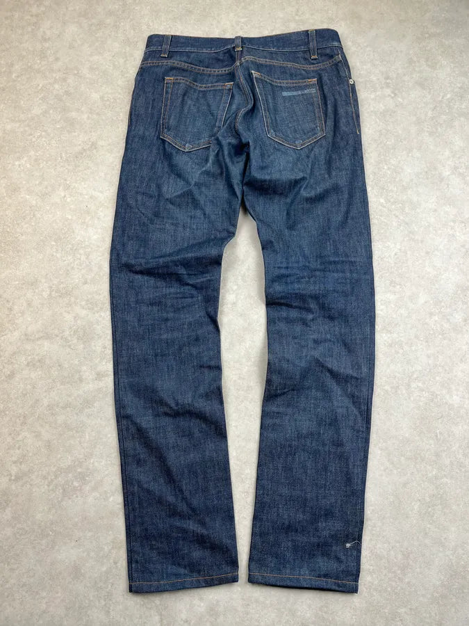 AW2009 Prada Navy Slim Denim Jeans WMTmNgv 6