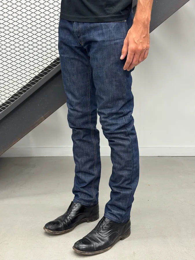 AW2009 Prada Navy Slim Denim Jeans WMTmNgv 2