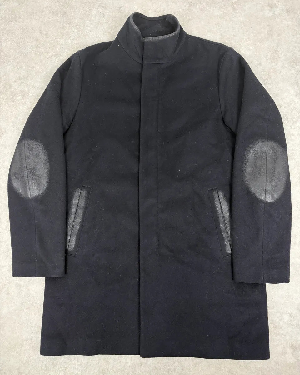 AW2009 Prada Navy Wool Long Coat ChClvuH 0