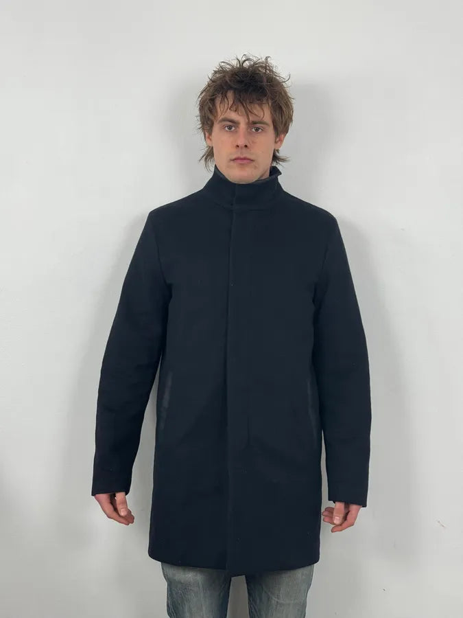 AW2009 Prada Navy Wool Long Coat ChClvuH 1