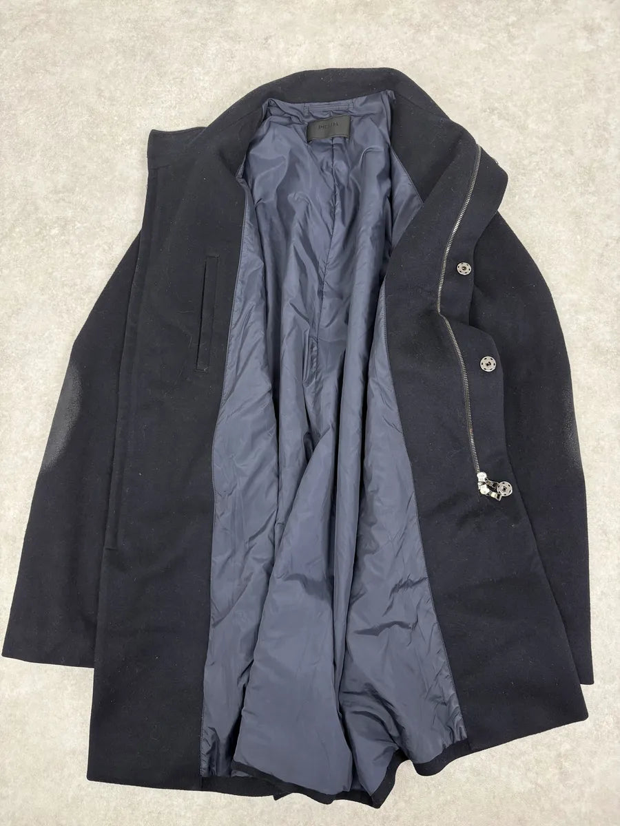 AW2009 Prada Navy Wool Long Coat ChClvuH 7