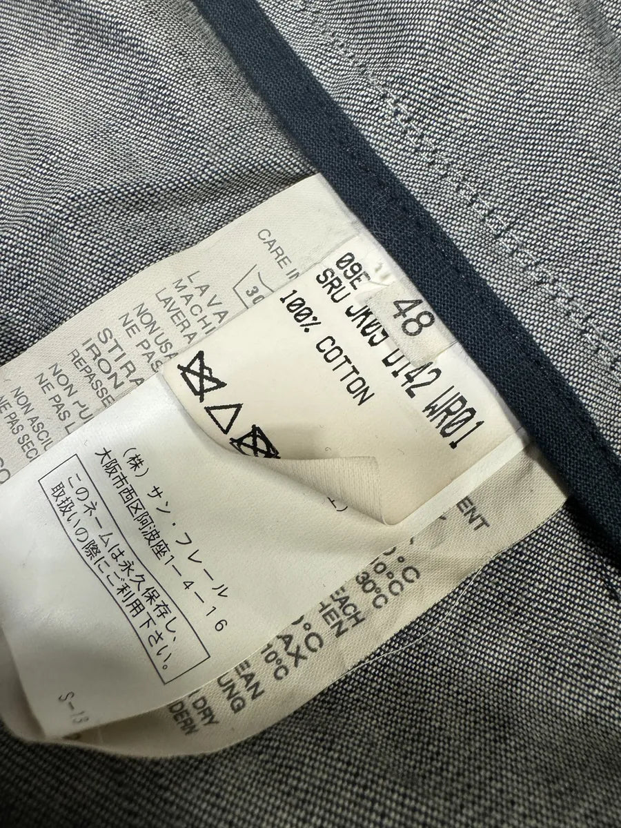 AW2009 Raf Simons Navy Denim Blazer Jacket fGPytbA 10