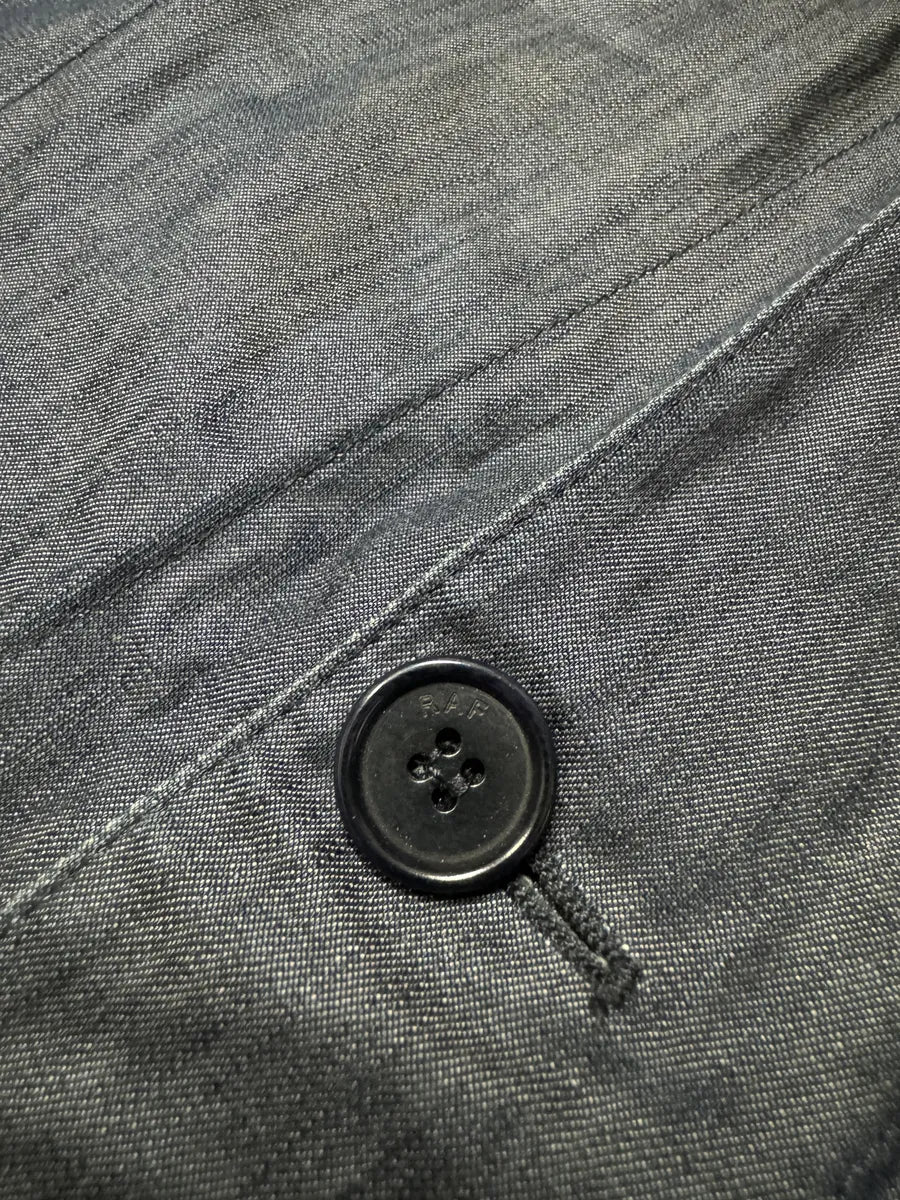 AW2009 Raf Simons Navy Denim Blazer Jacket fGPytbA 7