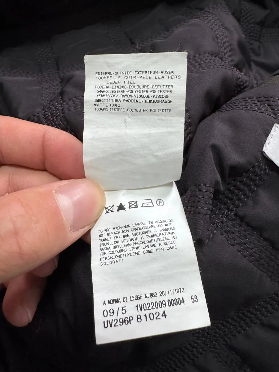 AW2009 Versace Triple Zips Brown Leather Jacket tFwmcId 10