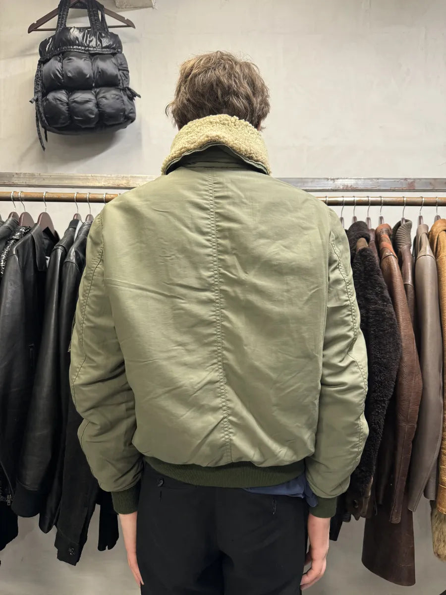 AW2010 Acne Studios Light Olive Flight Aero Bomber Jacket (M) WsuBvIX 3