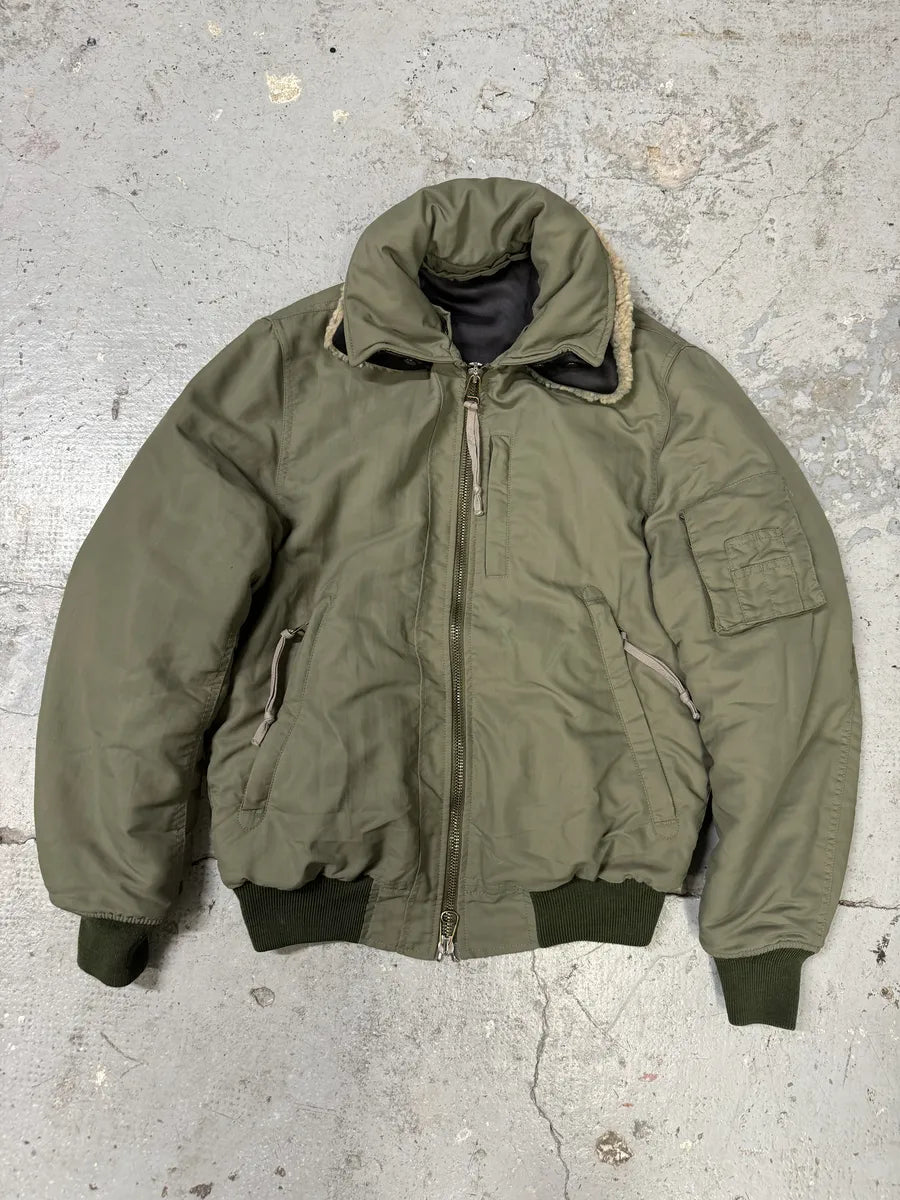 AW2010 Acne Studios Light Olive Flight Aero Bomber Jacket (M) WsuBvIX 8