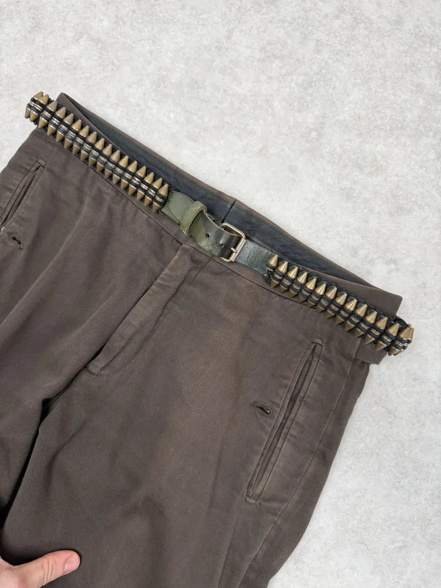 AW2010 Balmain Bullet Black Leather Belt by Decarnin voAwvJr 1