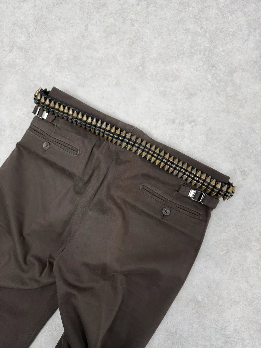 AW2010 Balmain Bullet Black Leather Belt by Decarnin voAwvJr 4