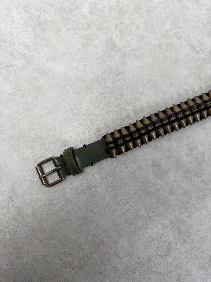 AW2010 Balmain Bullet Black Leather Belt by Decarnin voAwvJr 9