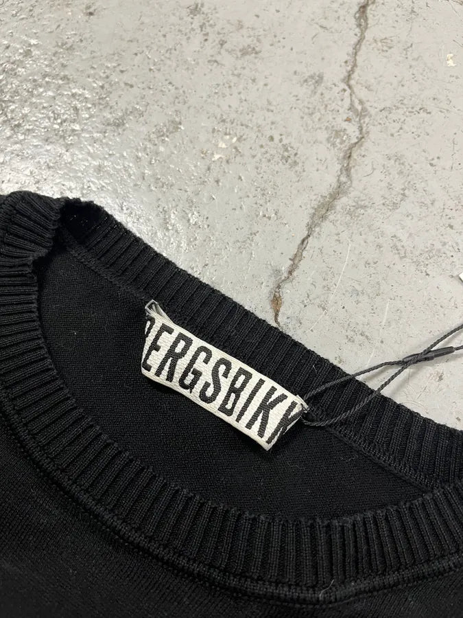 AW2010 Bikkembergs Black Moto Sweater GhOEkRG 6