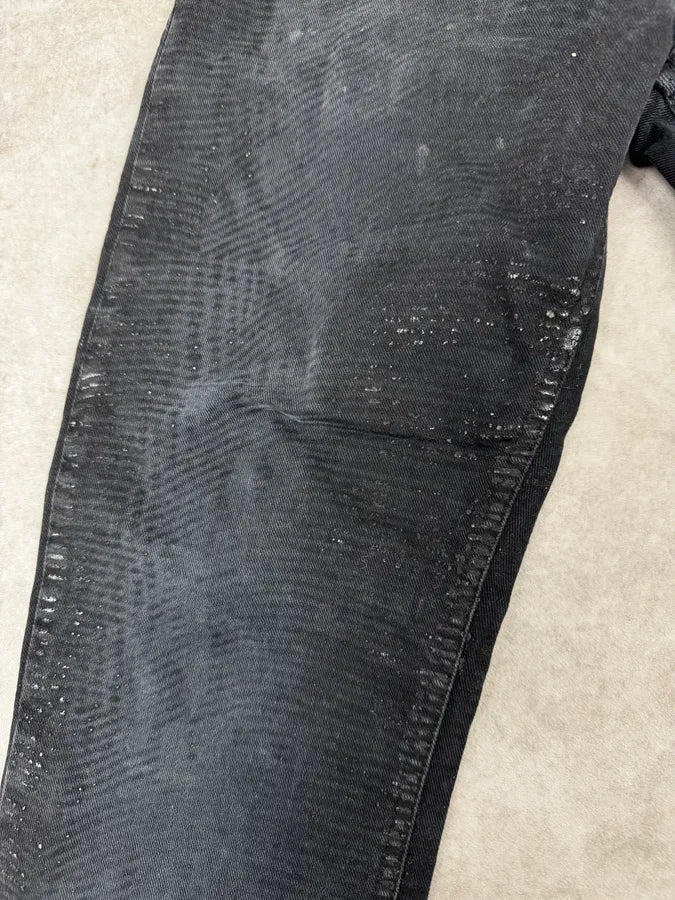 AW2010 Cavalli Black Striped Glitter Signature Denim Jeans XvJifDw 7