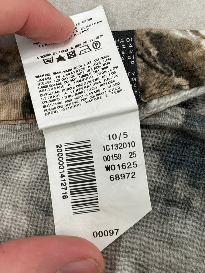 AW2010 Cavalli Brown Leaf Print Modern Shirt mPrnvtw 10