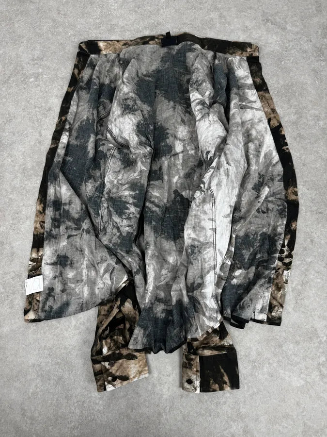 AW2010 Cavalli Brown Leaf Print Modern Shirt mPrnvtw 6