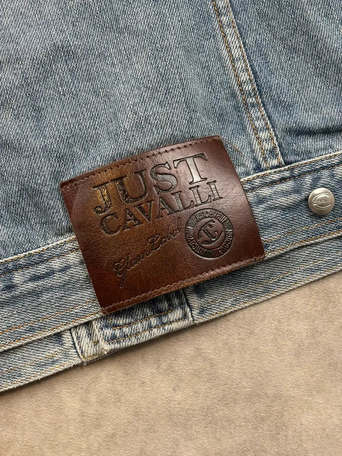 AW2010 Cavalli Destructured Patchwork Denim Jacket zyrBgVZ 10