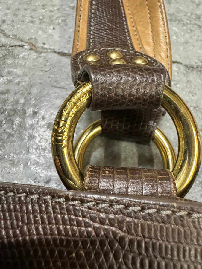 AW2010 Cavalli Fringe Cowboy Brown Leather Handle Bag (OS) vonzEyK 5