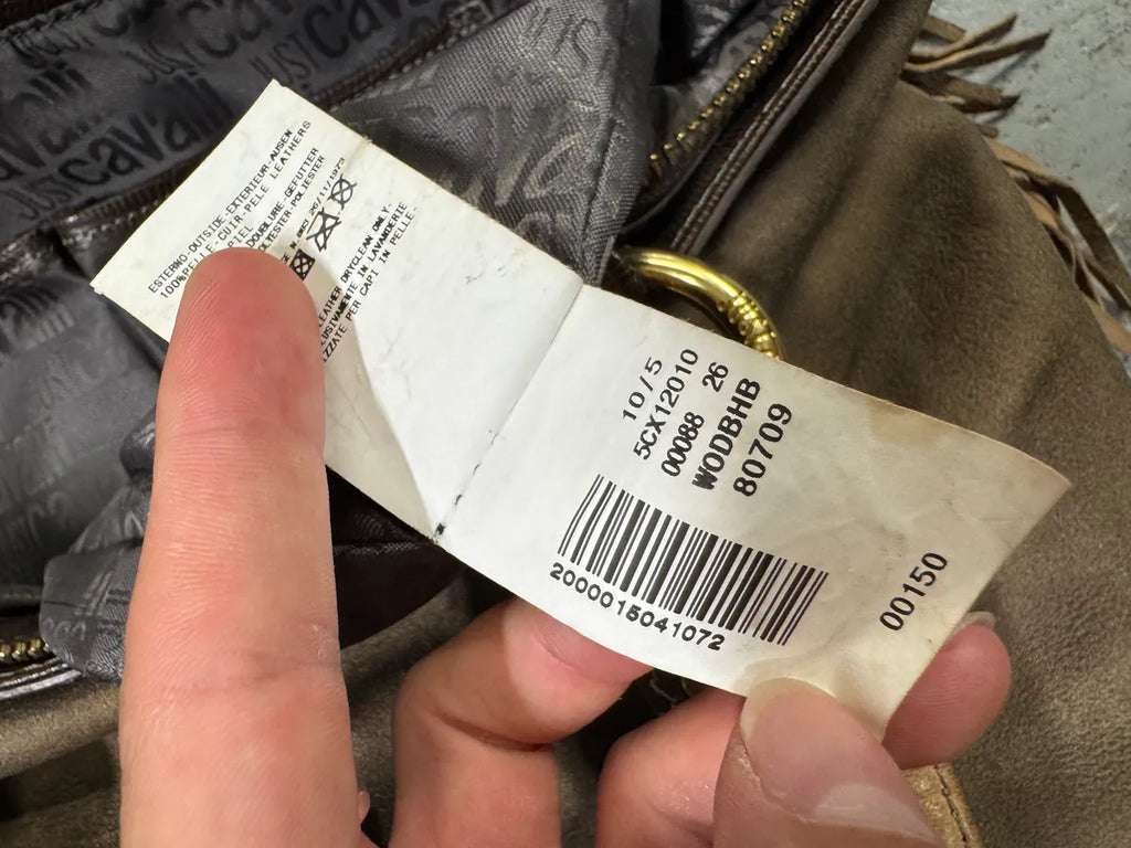 AW2010 Cavalli Fringe Cowboy Brown Leather Handle Bag (OS) vonzEyK 8