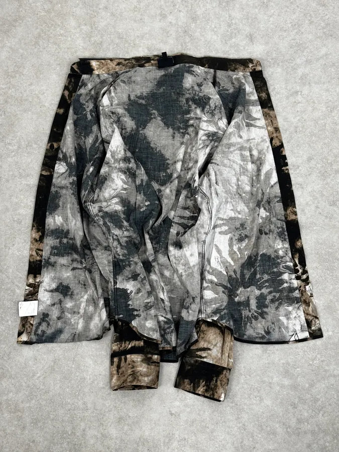 AW2010 Cavalli Handpaint Bleached Brown & Beige Shirt XvFZBEk 6