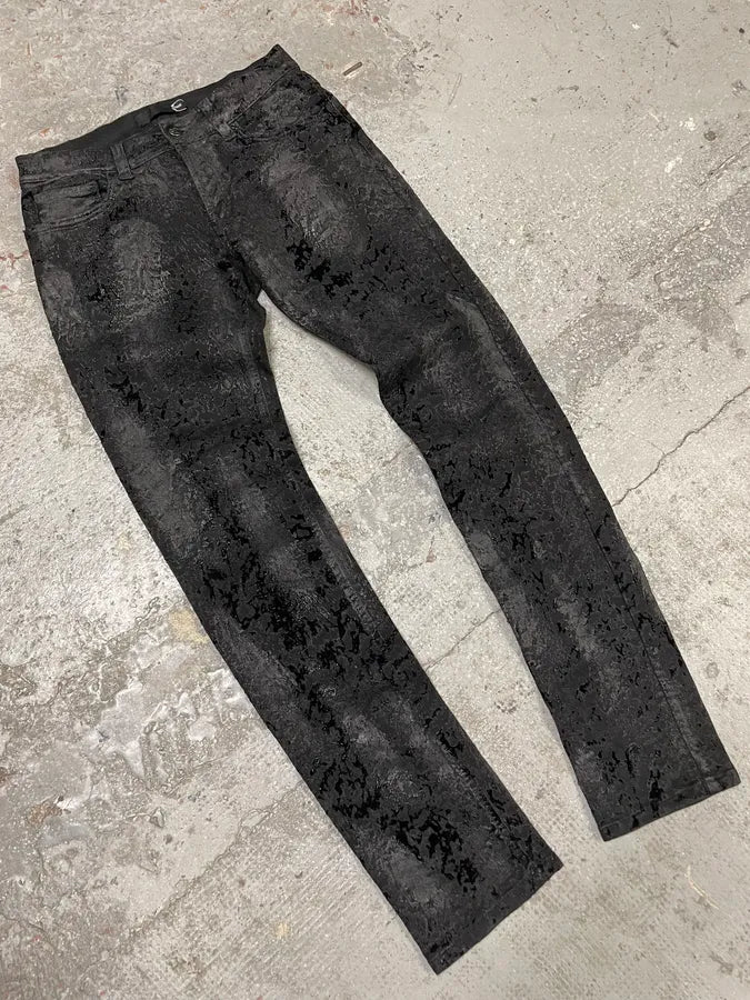 AW2010 Cavalli Rainy Obscure Velvet Jeans (XS/S) ipqeVBA 1