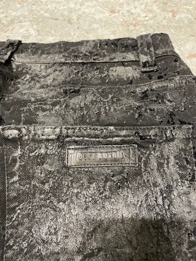 AW2010 Cavalli Rainy Obscure Velvet Jeans (XS/S) ipqeVBA 7