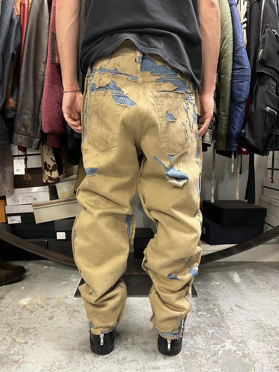 AW2010 Diesel Blue Beige Relief Contemporary Jeans zIJToMS 2