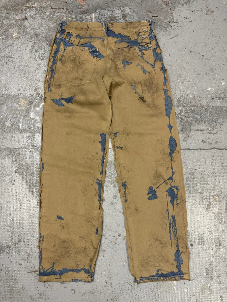 AW2010 Diesel Blue Beige Relief Contemporary Jeans zIJToMS 4