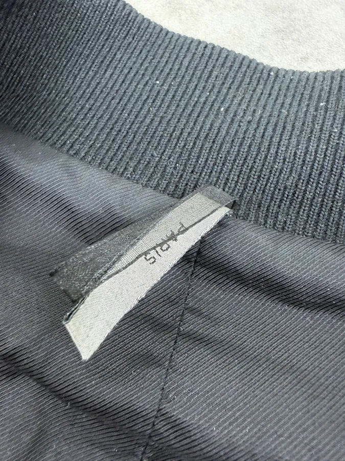 AW2010 Dior Black Leather Bomber Jacket by Kris Van Assche zKGgzwK 10