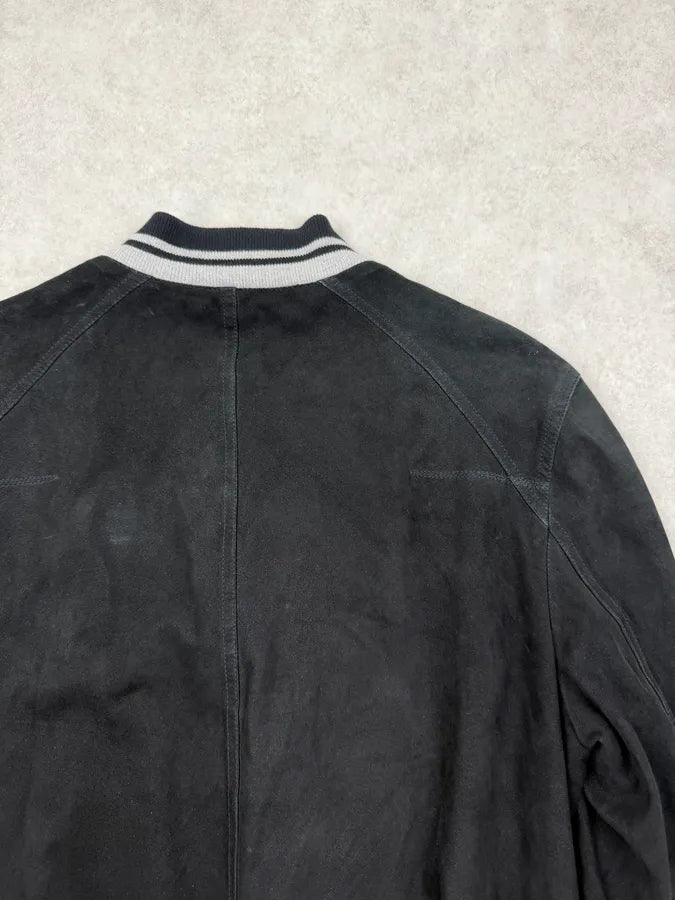 AW2010 Dior Black Leather Bomber Jacket by Kris Van Assche zKGgzwK 11