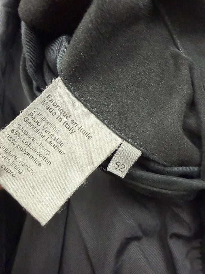 AW2010 Dior Black Leather Bomber Jacket by Kris Van Assche zKGgzwK 14