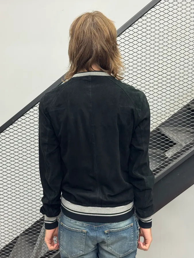 AW2010 Dior Black Leather Bomber Jacket by Kris Van Assche zKGgzwK 2