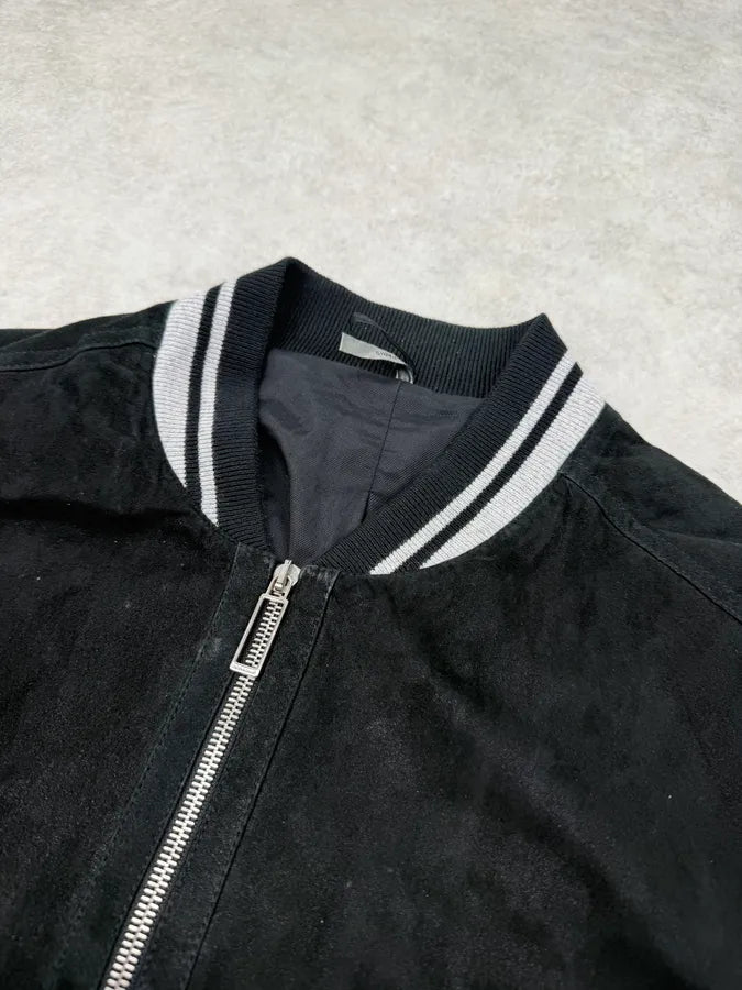 AW2010 Dior Black Leather Bomber Jacket by Kris Van Assche zKGgzwK 6