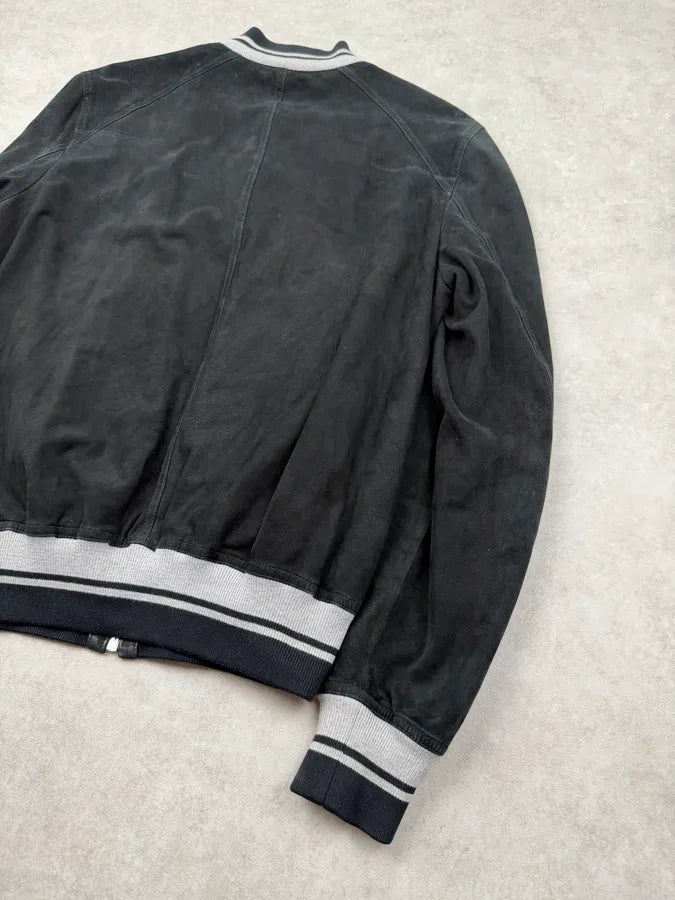AW2010 Dior Black Leather Bomber Jacket by Kris Van Assche zKGgzwK 7