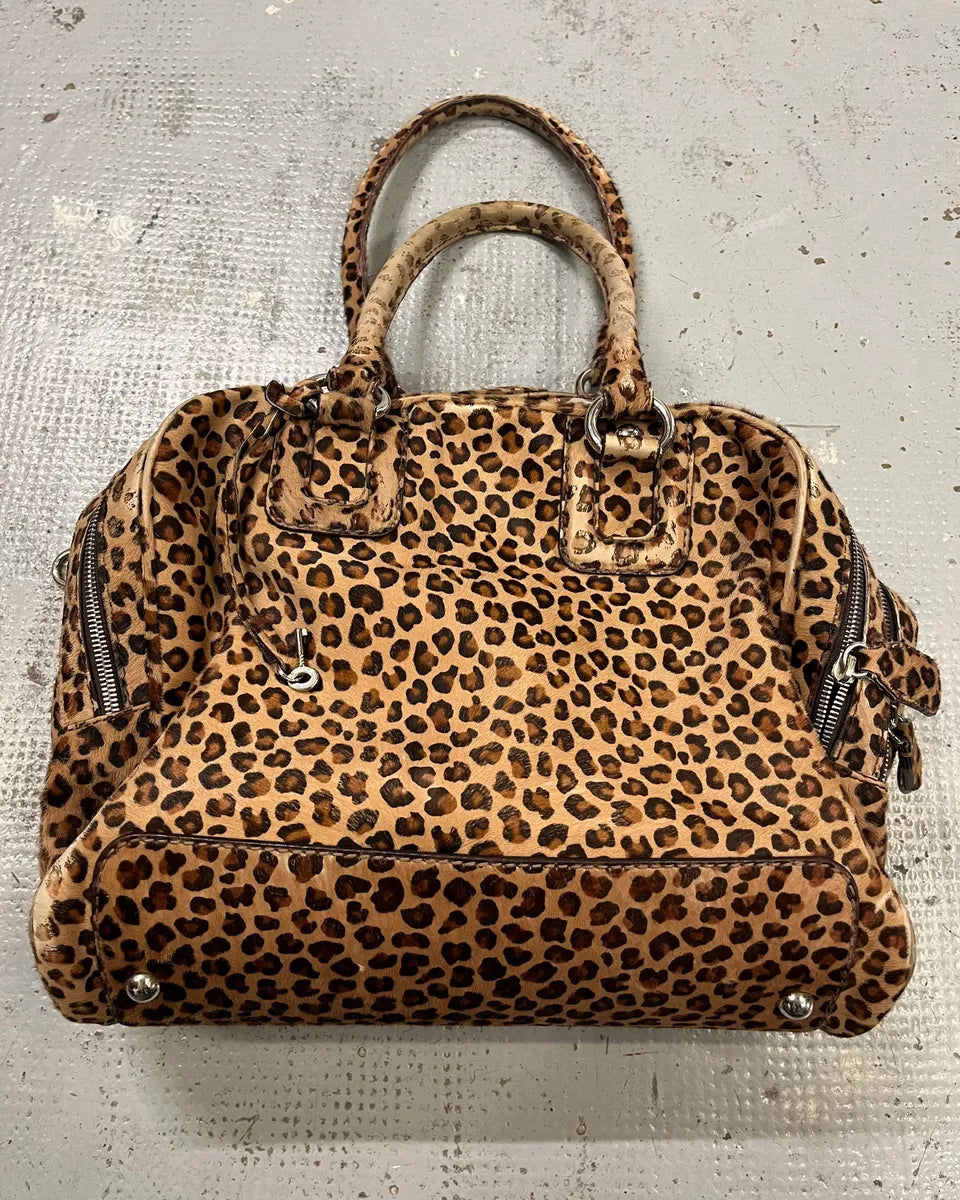 AW2010 Dolce & Gabbana Beige Leopard Multi-Zip Lily Bag mIWgamF 2