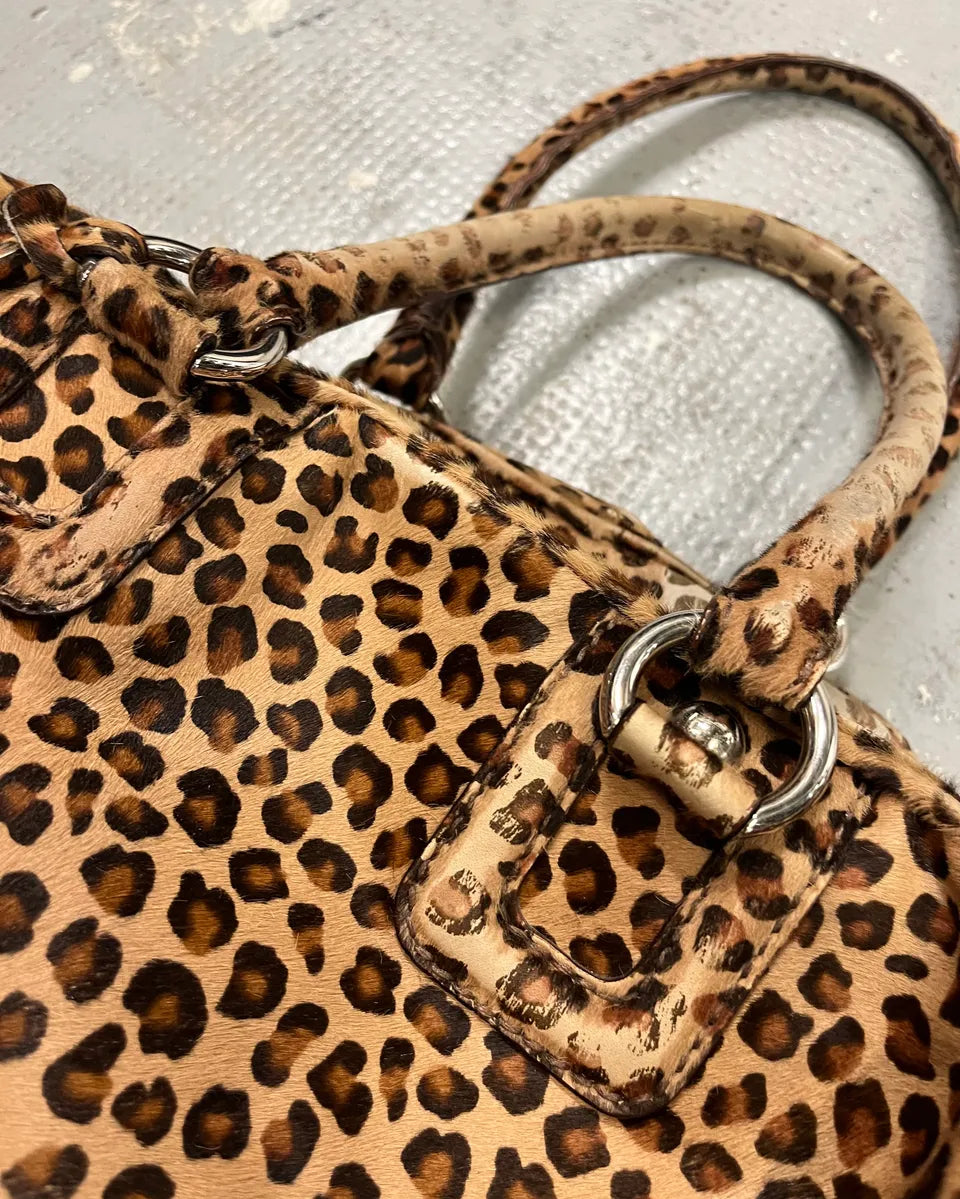 AW2010 Dolce & Gabbana Beige Leopard Multi-Zip Lily Bag mIWgamF 6