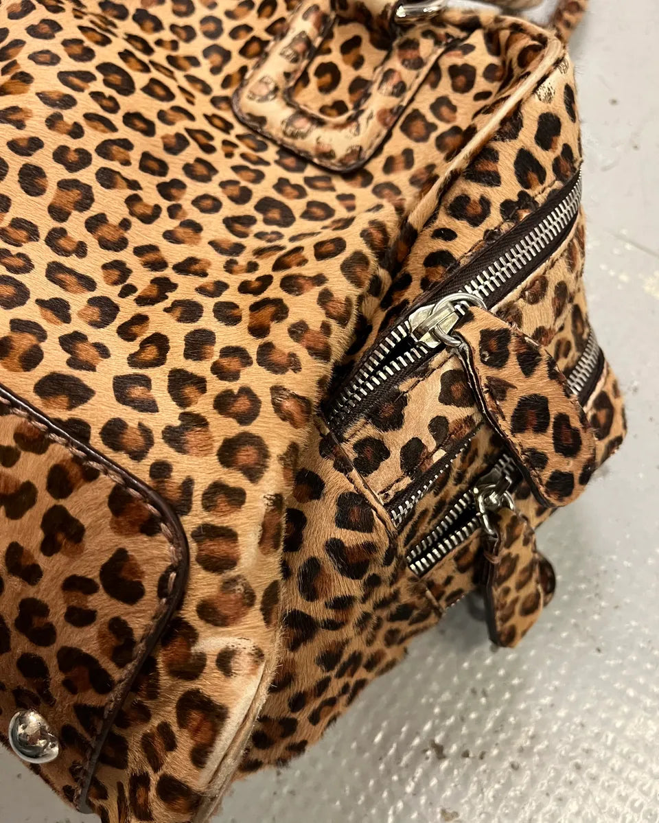 AW2010 Dolce & Gabbana Beige Leopard Multi-Zip Lily Bag mIWgamF 7