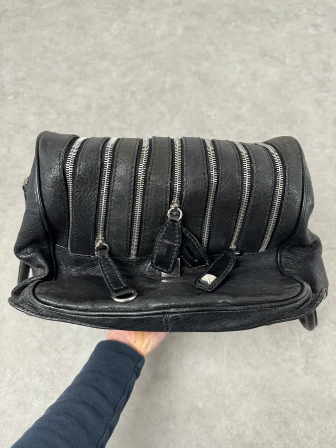 AW2010 Dolce & Gabbana Black Leather Multi Zip Lily Handle Bag npegkZc 5