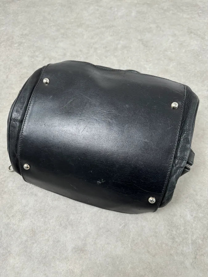 AW2010 Dolce & Gabbana Black Leather Multi Zip Lily Handle Bag npegkZc 8