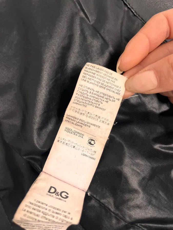 AW2010 Dolce & Gabbana Black Multi Zips Leather Jacket JmpPGef 11