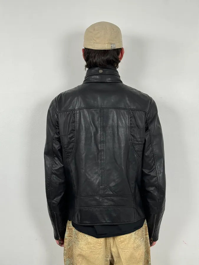 AW2010 Dolce & Gabbana Black Multi Zips Leather Jacket JmpPGef 2