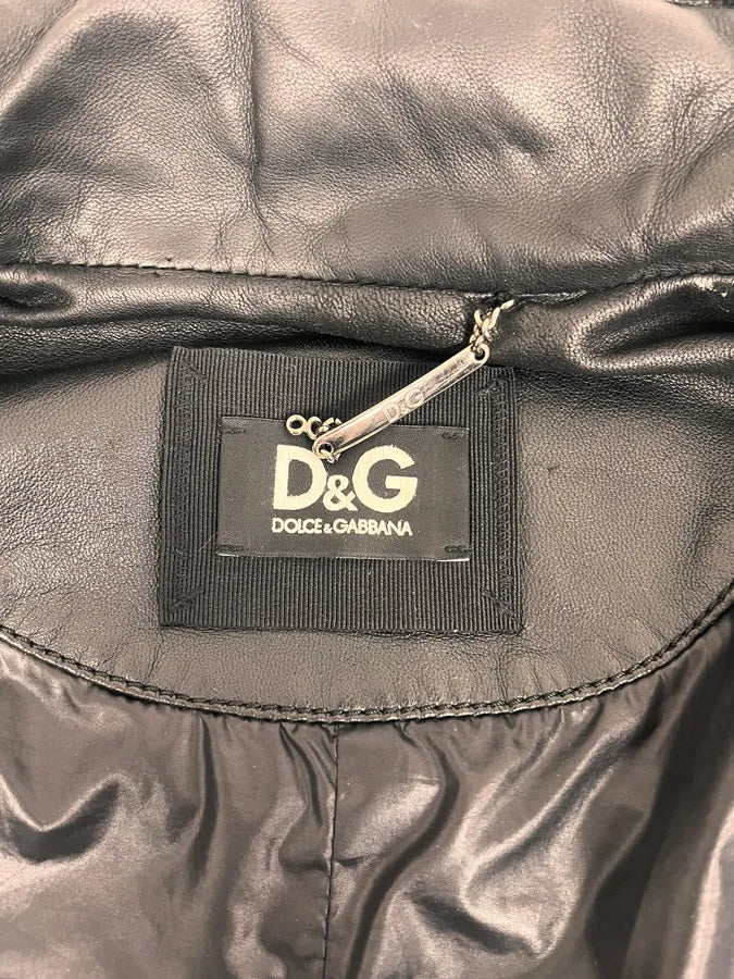 AW2010 Dolce & Gabbana Black Multi Zips Leather Jacket JmpPGef 7