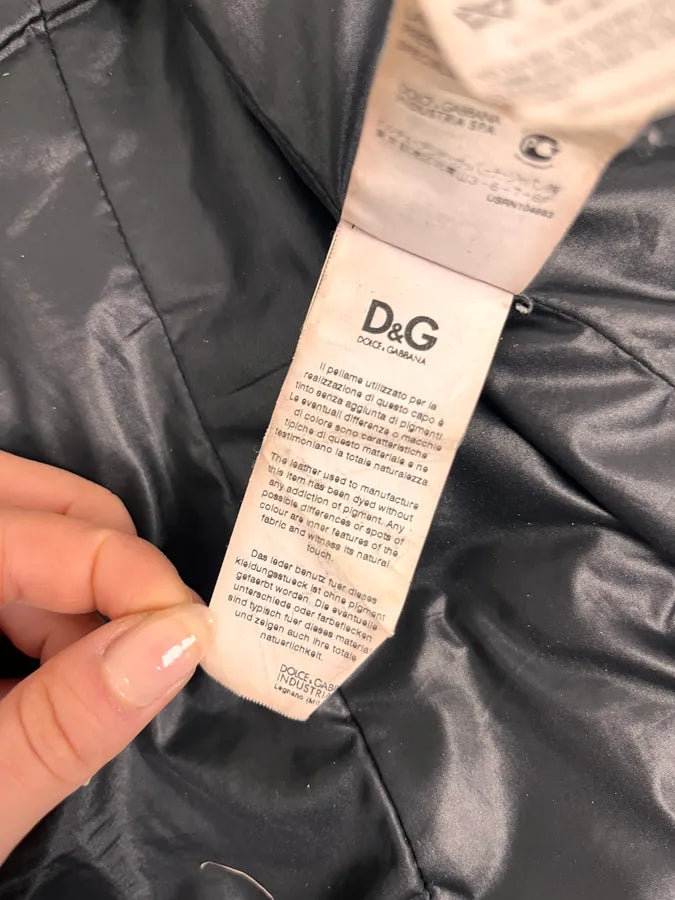 AW2010 Dolce & Gabbana Black Multi Zips Leather Jacket JmpPGef 9